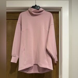 Lululemon Pink Turtleneck Mockneck Softstream Women's Sweatshirt